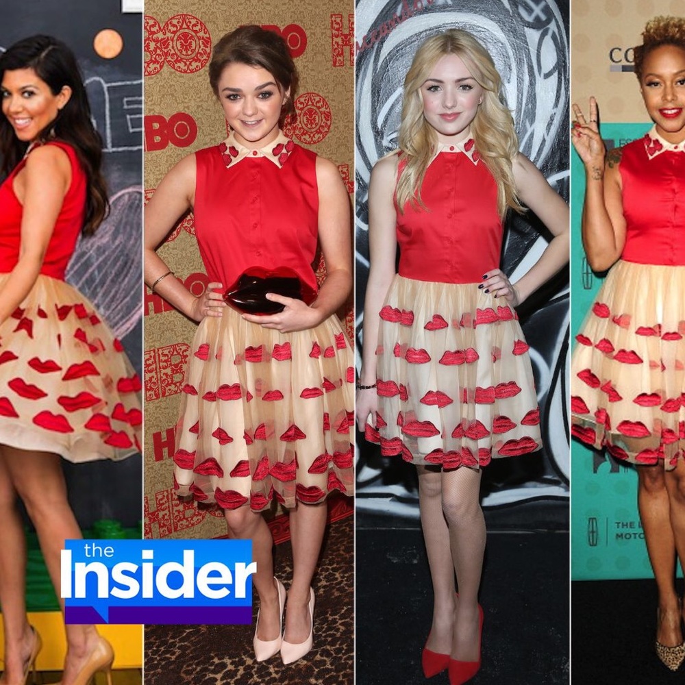 Alice + Olivia - kisses novelty skirt 👄 - Picture 2 of 4